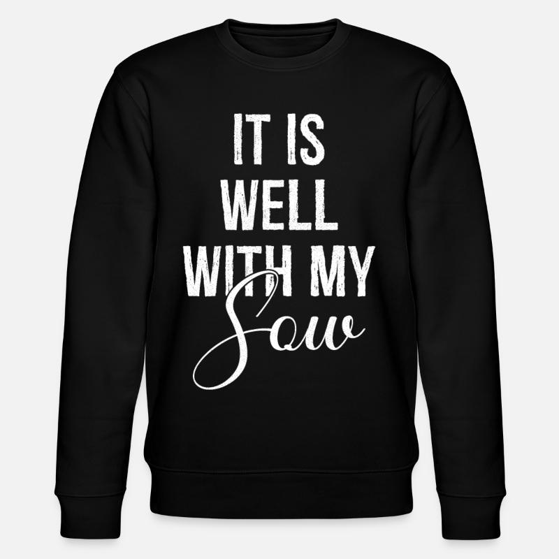 C’est bien avec ma truie - Sweat bio CHANGER Stanley/Stella Unisexe - noir