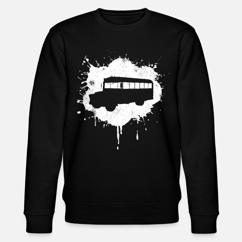 Bus Graffiti - Stanley/Stella Unisex Bio-Sweatshirt CHANGER  - Schwarz