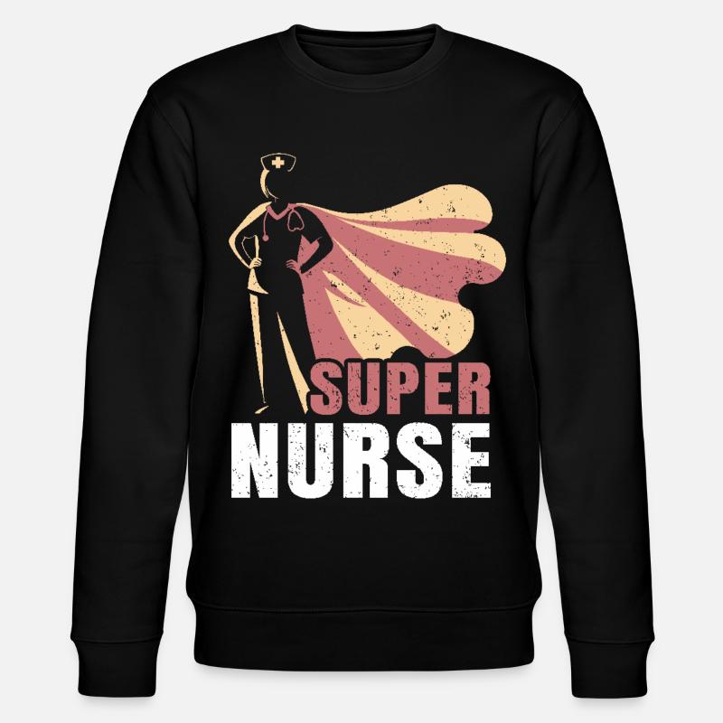 Infirmière – Infirmière super-héroïne - Sweat bio CHANGER Stanley/Stella Unisexe - noir