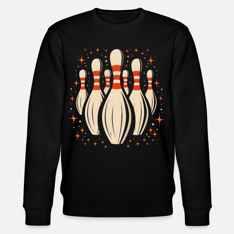 Quilles de bowling de dessin animé - Sweat bio CHANGER Stanley/Stella Unisexe - noir