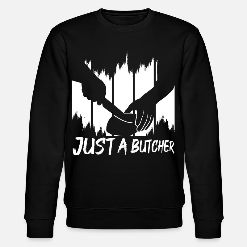 Nur ein Metzger - Stanley/Stella Unisex Bio-Sweatshirt CHANGER - Schwarz
