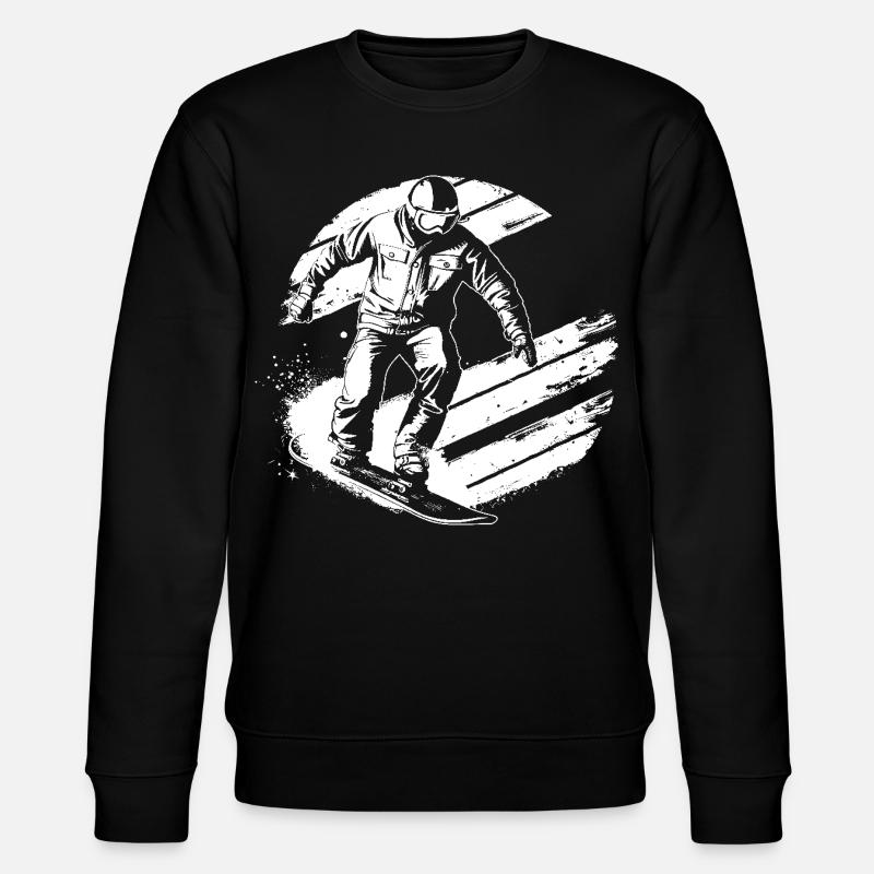 Dessin de snowboarder - Sweat bio CHANGER Stanley/Stella Unisexe - noir