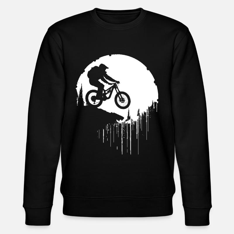 Mountainbiker - Stanley/Stella Unisex Bio-Sweatshirt CHANGER  - Schwarz