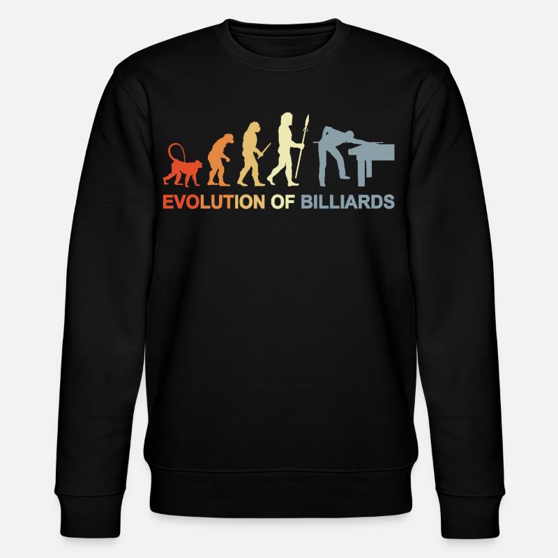 Pool Billiards Evolution - Stanley/Stella CHANGER Unisex Organic Sweatshirt - black