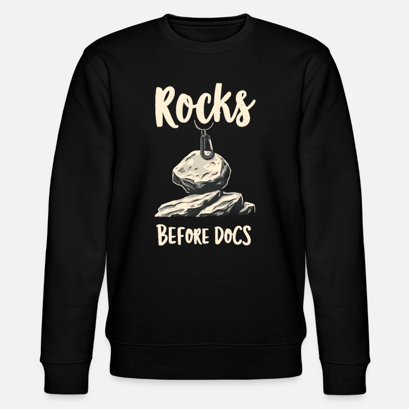 Rocks Before Docs - Stanley/Stella Unisex Bio-Sweatshirt CHANGER  - Schwarz