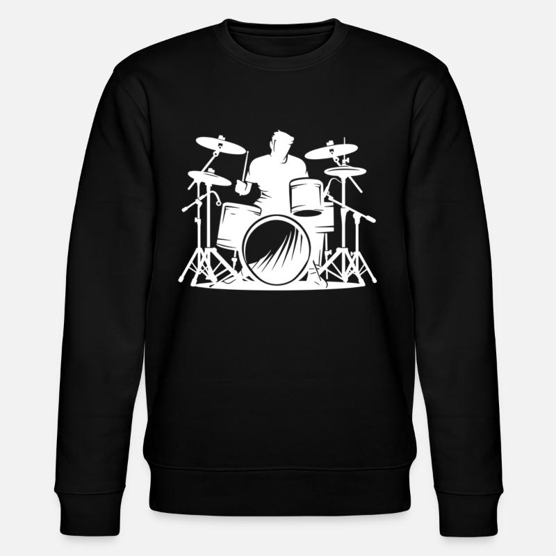 Croquis du batteur - Sweat bio CHANGER Stanley/Stella Unisexe - noir