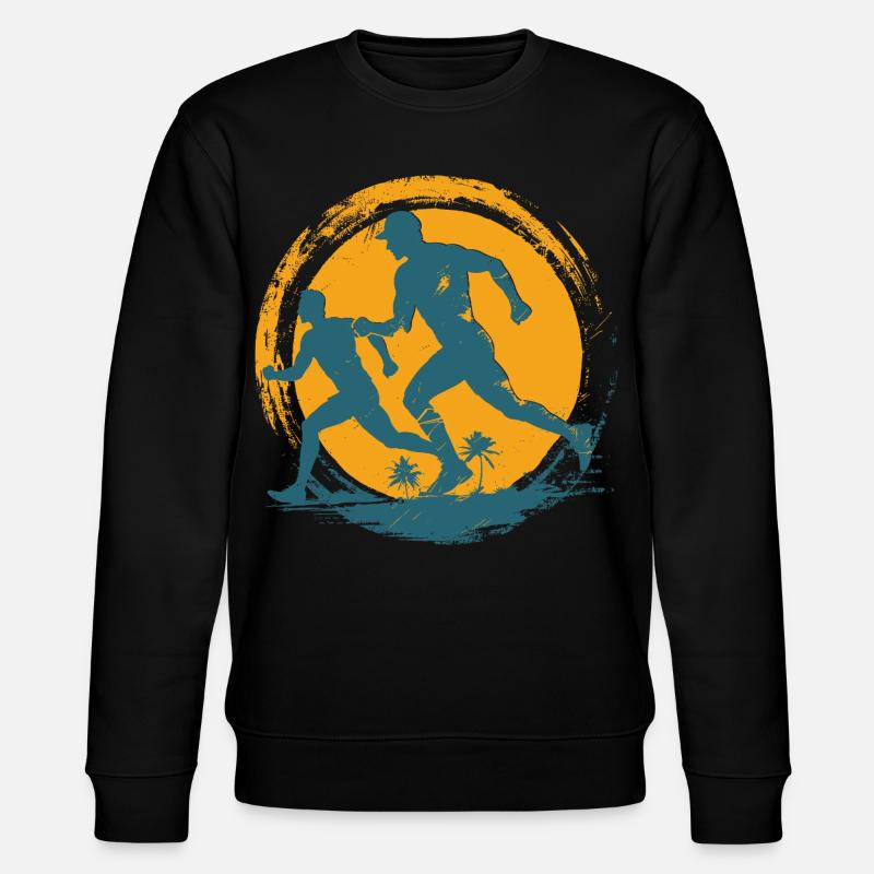 Marathonläufer - Stanley/Stella Unisex Bio-Sweatshirt CHANGER  - Schwarz