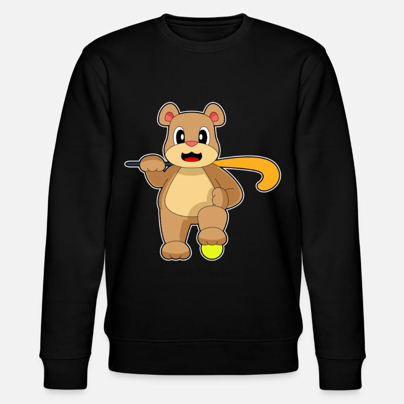 Bär Feldhockey Hockeyschläger - Stanley/Stella Unisex Bio-Sweatshirt CHANGER - Schwarz