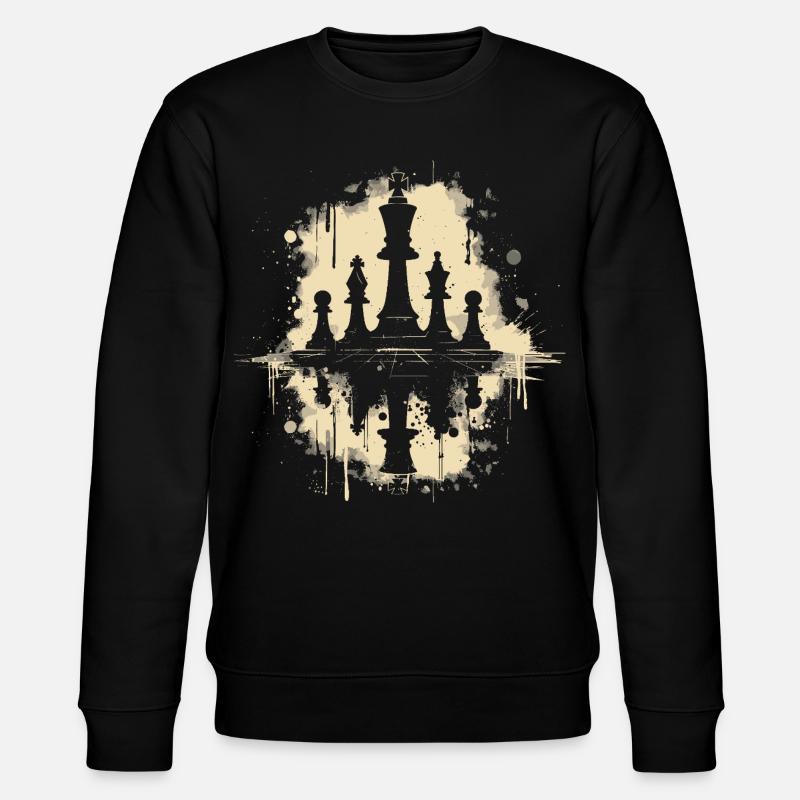 Chess Pieces Graffiti - Stanley/Stella CHANGER Unisex Organic Sweatshirt - black