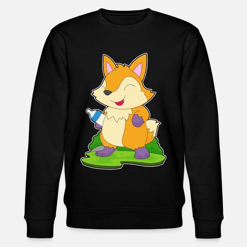 Fox Lait Biberon - Sweat bio CHANGER Stanley/Stella Unisexe - noir