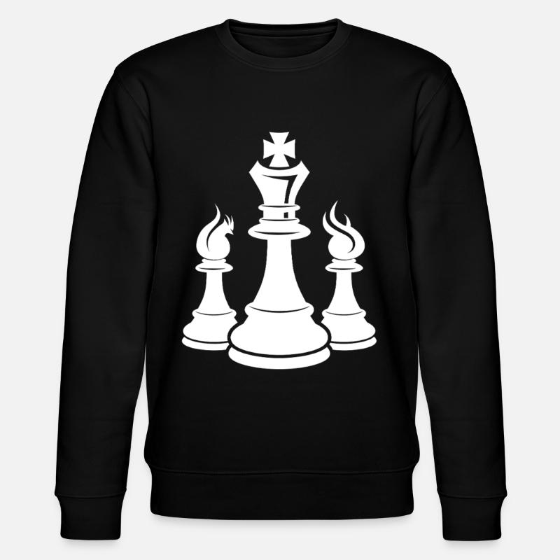 Dessin de pièces d’échecs - Sweat bio CHANGER Stanley/Stella Unisexe - noir