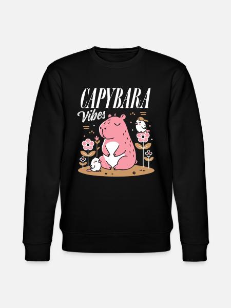 Ambiance détendue de Capybara - Sweat bio CHANGER Stanley/Stella Unisexe - noir