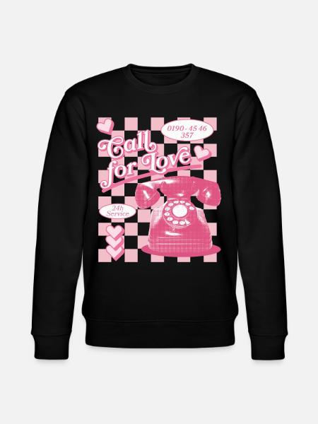 Call for Love Hotline Aesthetics - Stanley/Stella CHANGER Unisex Organic Sweatshirt - black