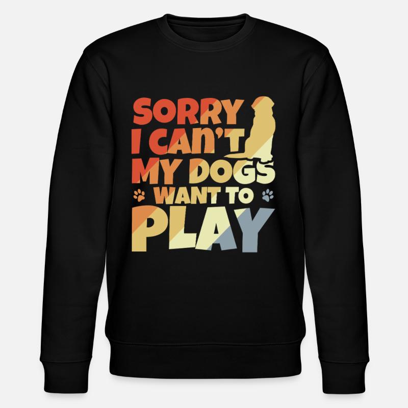 Hundehalter Witz - Stanley/Stella Unisex Bio-Sweatshirt CHANGER  - Schwarz