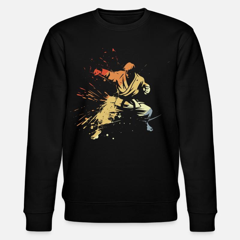 Karate Junge Grafik - Stanley/Stella Unisex Bio-Sweatshirt CHANGER  - Schwarz