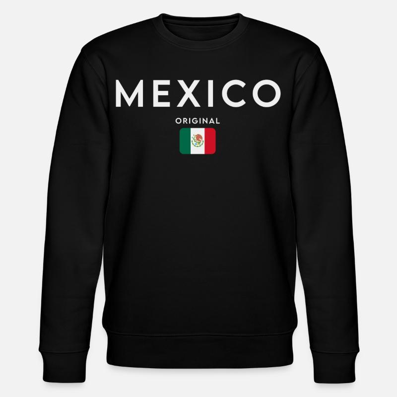 Drapeau du Mexique, fierté mexicaine - Sweat bio CHANGER Stanley/Stella Unisexe - noir