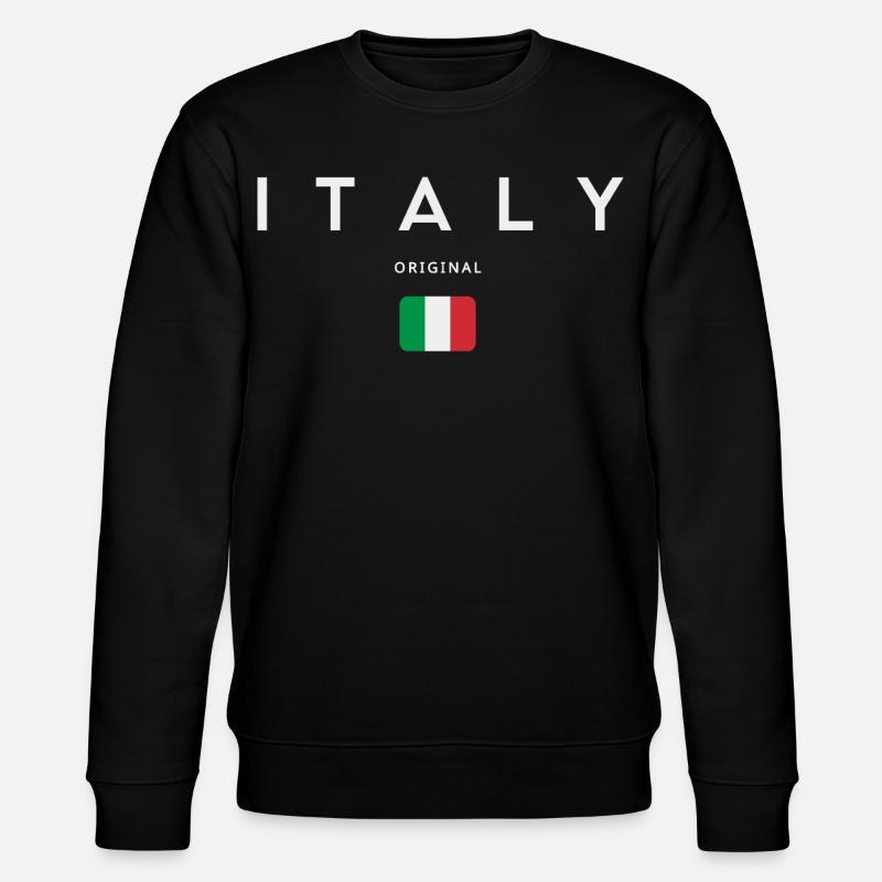 Drapeau de l’Italie, fierté italienne - Sweat bio CHANGER Stanley/Stella Unisexe - noir