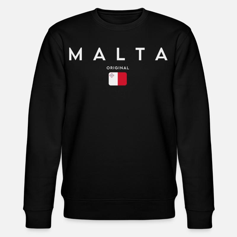 Drapeau de Malte, fierté maltaise - Sweat bio CHANGER Stanley/Stella Unisexe - noir