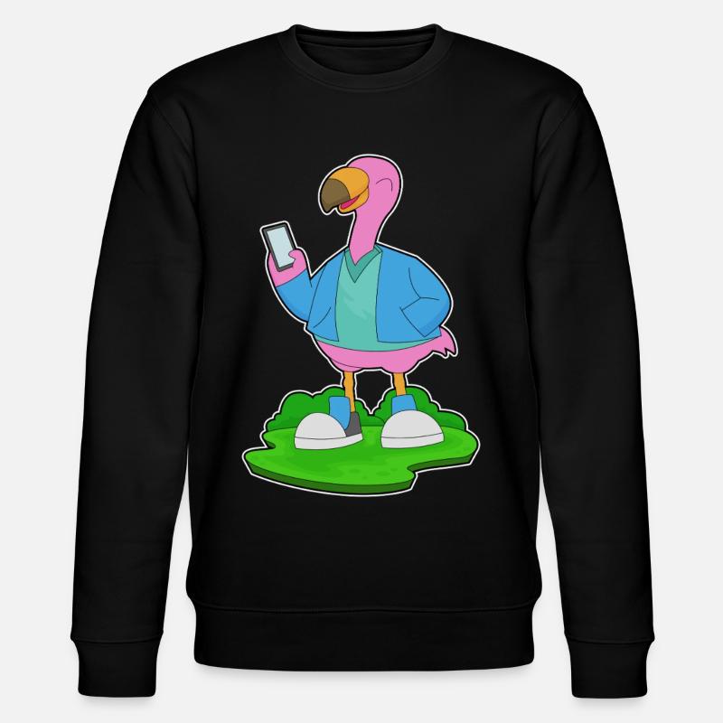 Téléphone portable Flamingo - Sweat bio CHANGER Stanley/Stella Unisexe - noir