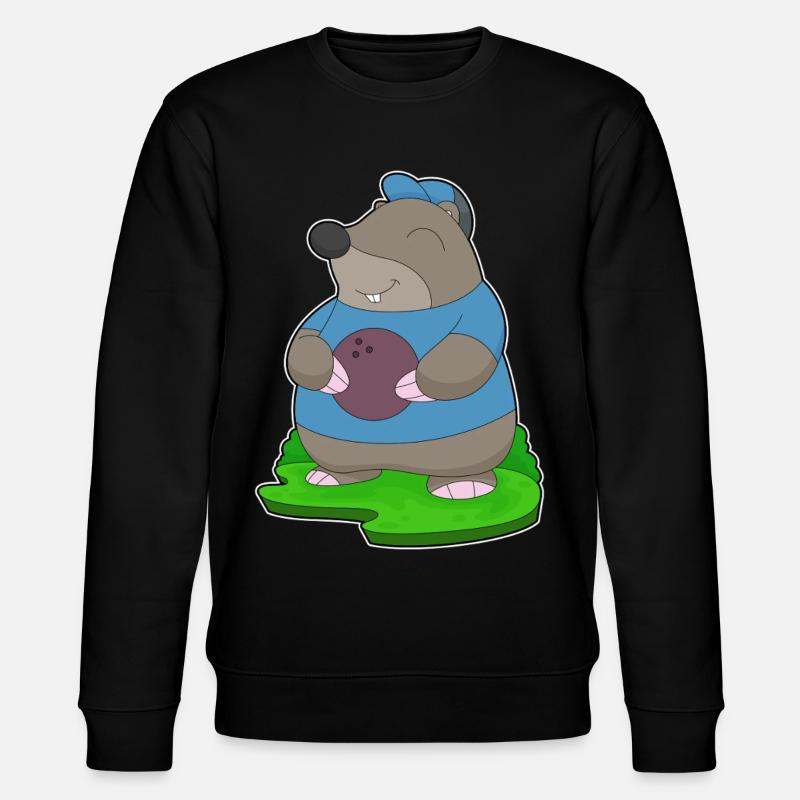 Mole Bowling Bowling Ball - Stanley/Stella CHANGER Unisex Organic Sweatshirt - black