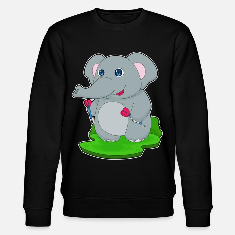 Fléchette éléphant Fléchette - Sweat bio CHANGER Stanley/Stella Unisexe - noir