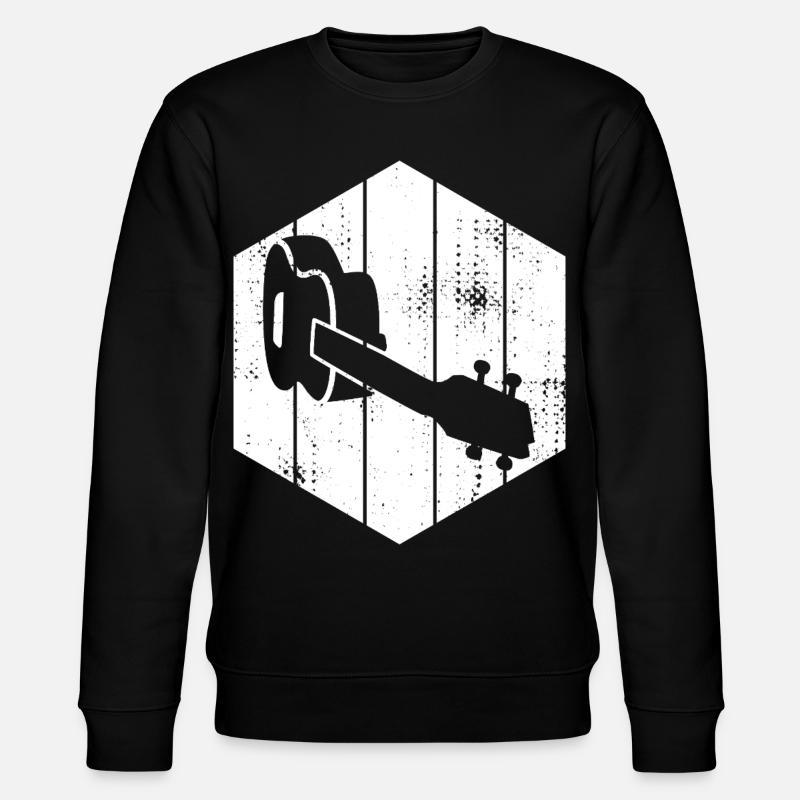 Dessin de ukulélé - Sweat bio CHANGER Stanley/Stella Unisexe - noir