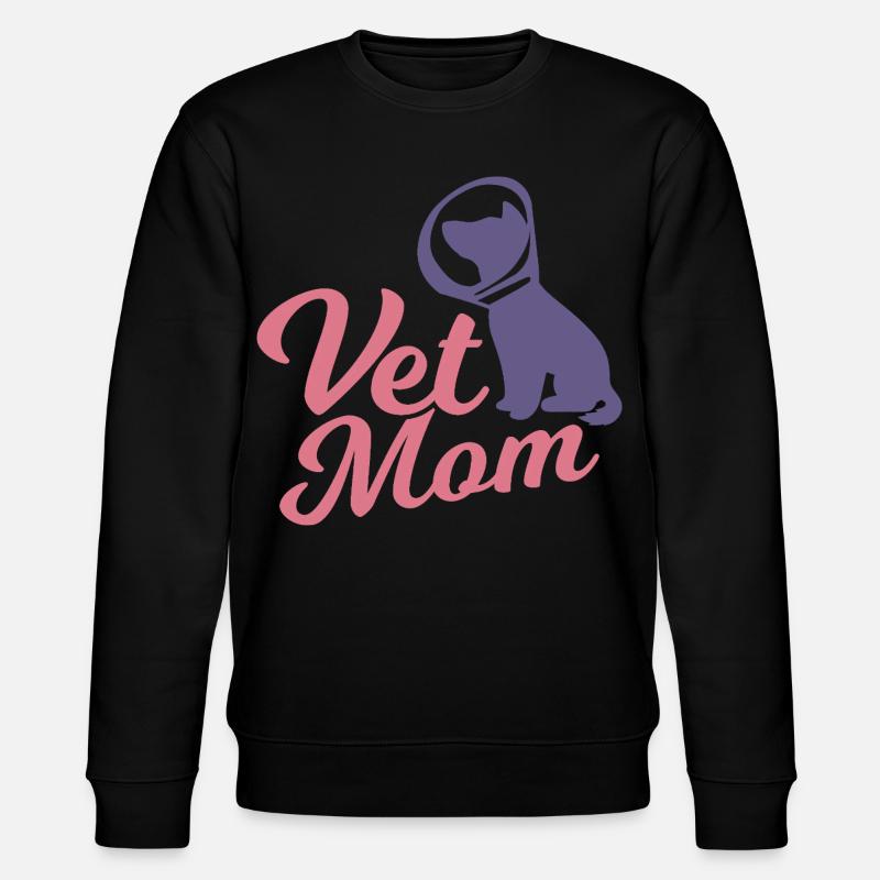 Veterinär Mutter - Stanley/Stella Unisex Bio-Sweatshirt CHANGER  - Schwarz