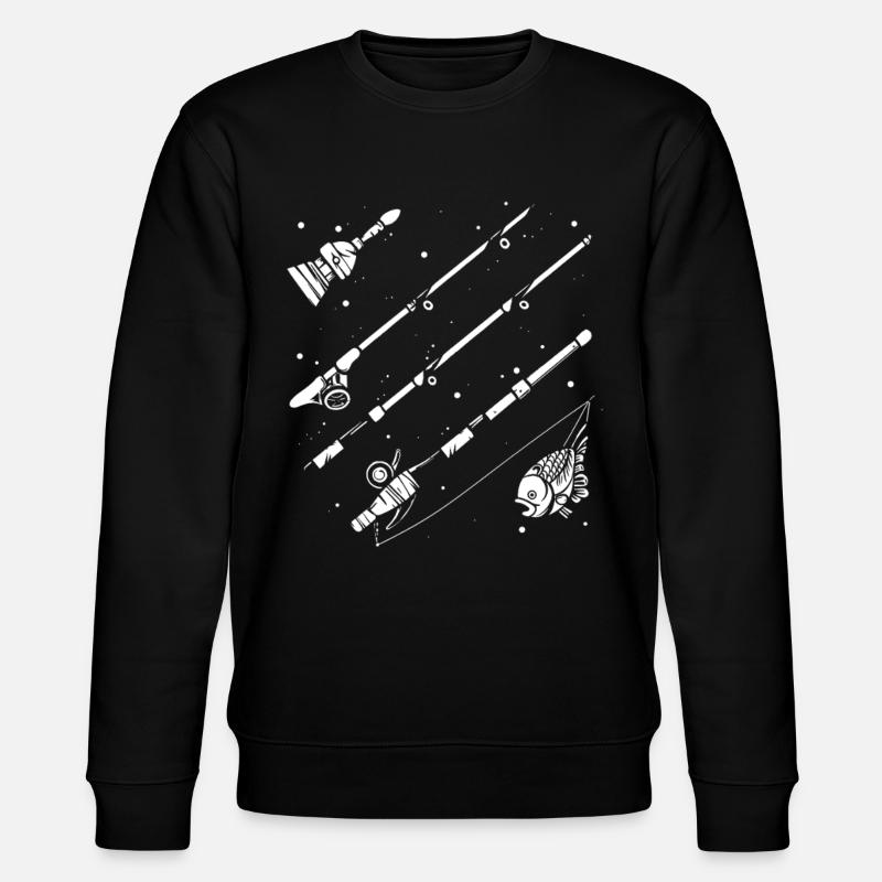 Dessin de pêche - Sweat bio CHANGER Stanley/Stella Unisexe - noir