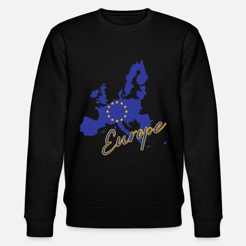 Drapeau de l’Europe, fierté européenne - Sweat bio CHANGER Stanley/Stella Unisexe - noir