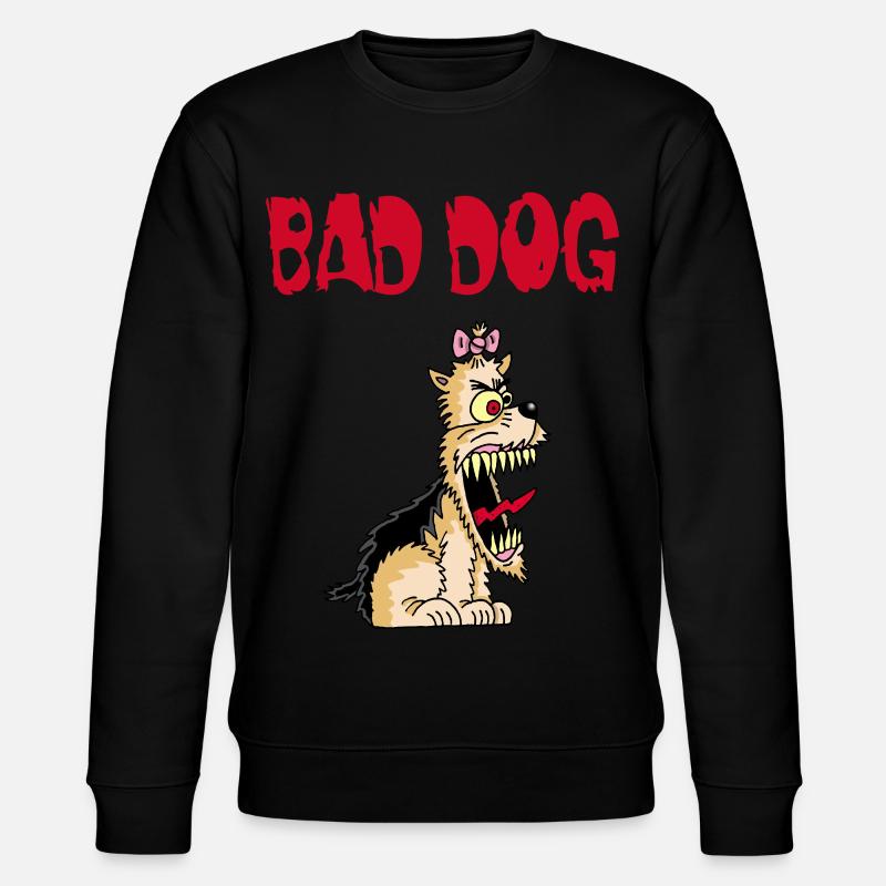 Wütender kleiner Hund - Stanley/Stella Unisex Bio-Sweatshirt CHANGER  - Schwarz
