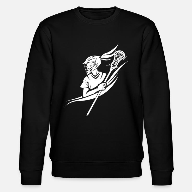 Lacrosse Spielerin - Stanley/Stella Unisex Bio-Sweatshirt CHANGER  - Schwarz