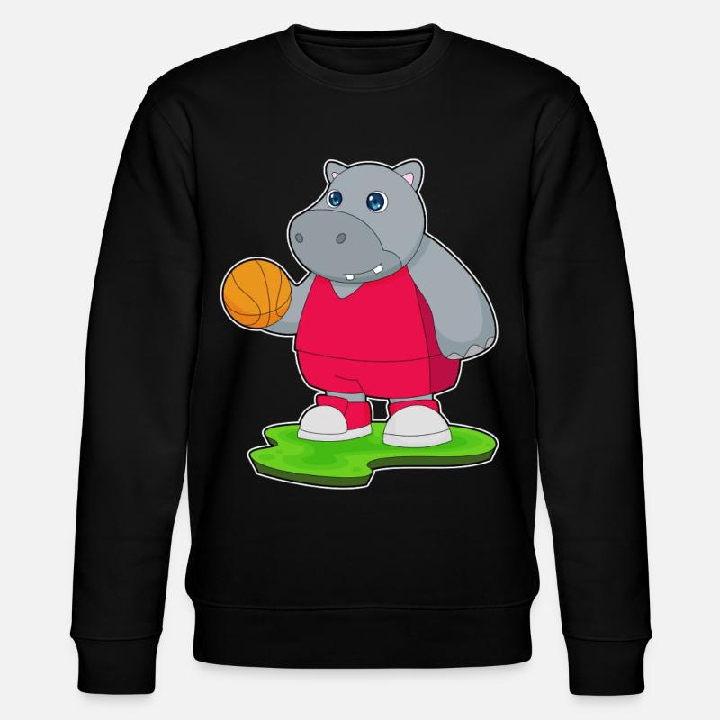 Hippopotame Basketteur Basketteur - Sweat bio CHANGER Stanley/Stella Unisexe - noir