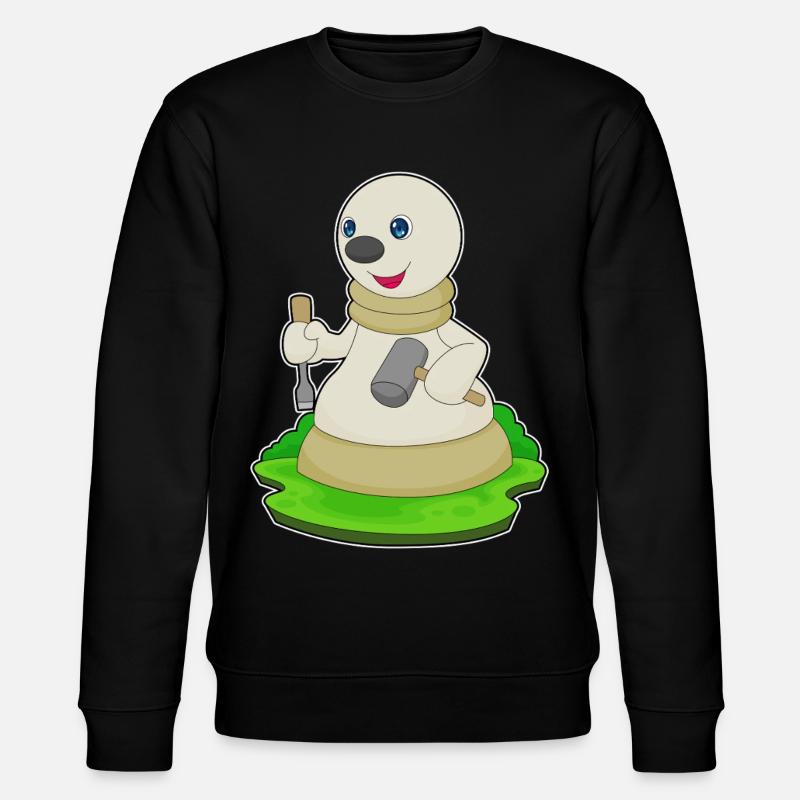 Schachfigur Bauer Schach - Stanley/Stella Unisex Bio-Sweatshirt CHANGER - Schwarz