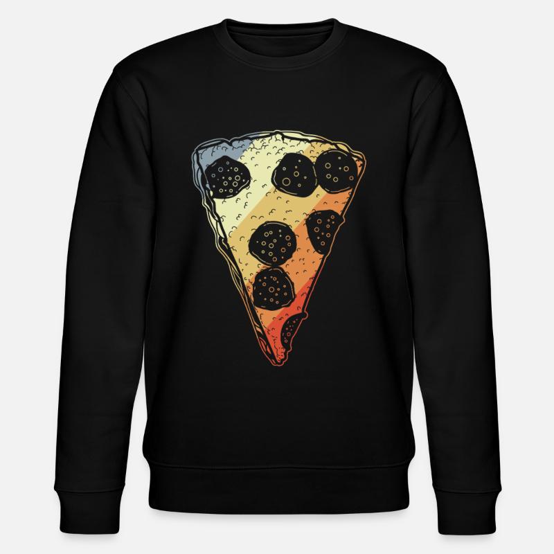 Pizza rétro - Sweat bio CHANGER Stanley/Stella Unisexe - noir