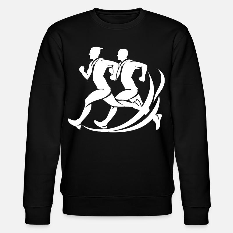Jogger Skizze - Stanley/Stella Unisex Bio-Sweatshirt CHANGER  - Schwarz