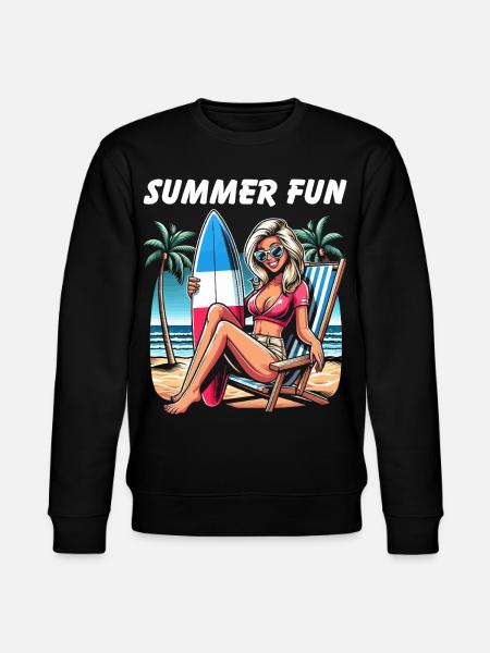 Summer Beach Haute Couture - Stanley/Stella CHANGER Unisex Organic Sweatshirt - black