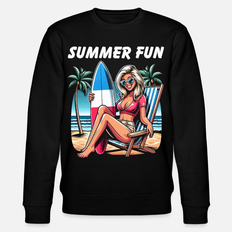 Summer Beach Haute Couture - Stanley/Stella CHANGER Unisex Organic Sweatshirt - black