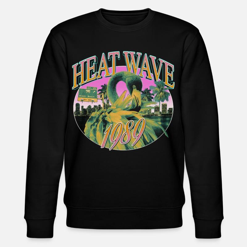 Canicule 1989 – Miami Retro Vibes - Sweat bio CHANGER Stanley/Stella Unisexe - noir