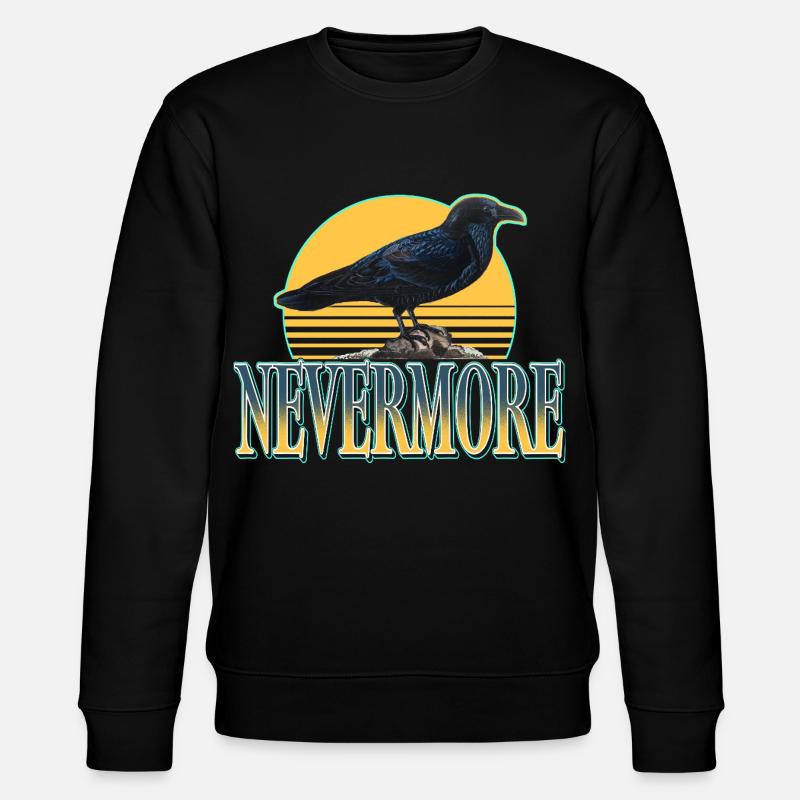 Nevermore – Ravens & Gothic Aesthetics - Stanley/Stella CHANGER Unisex Organic Sweatshirt - black