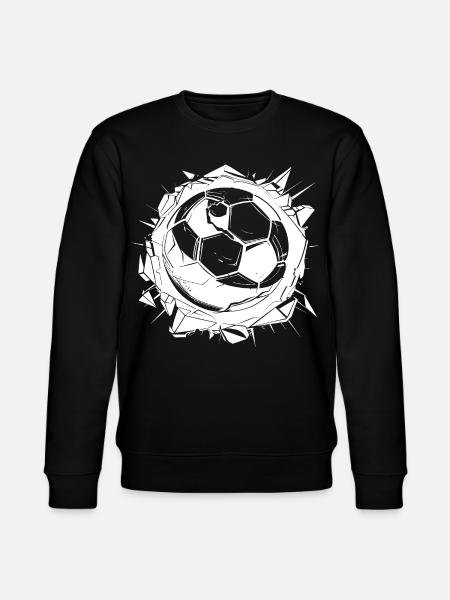 Soccer Drawing - Stanley/Stella CHANGER Unisex Organic Sweatshirt - black