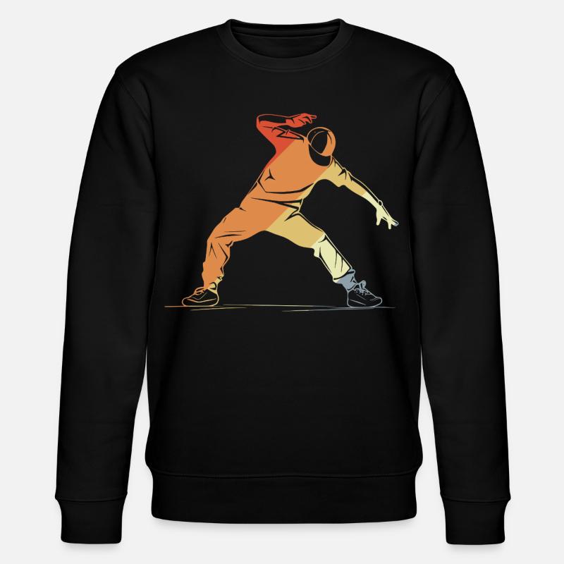Breakdancer Skizze - Stanley/Stella Unisex Bio-Sweatshirt CHANGER  - Schwarz