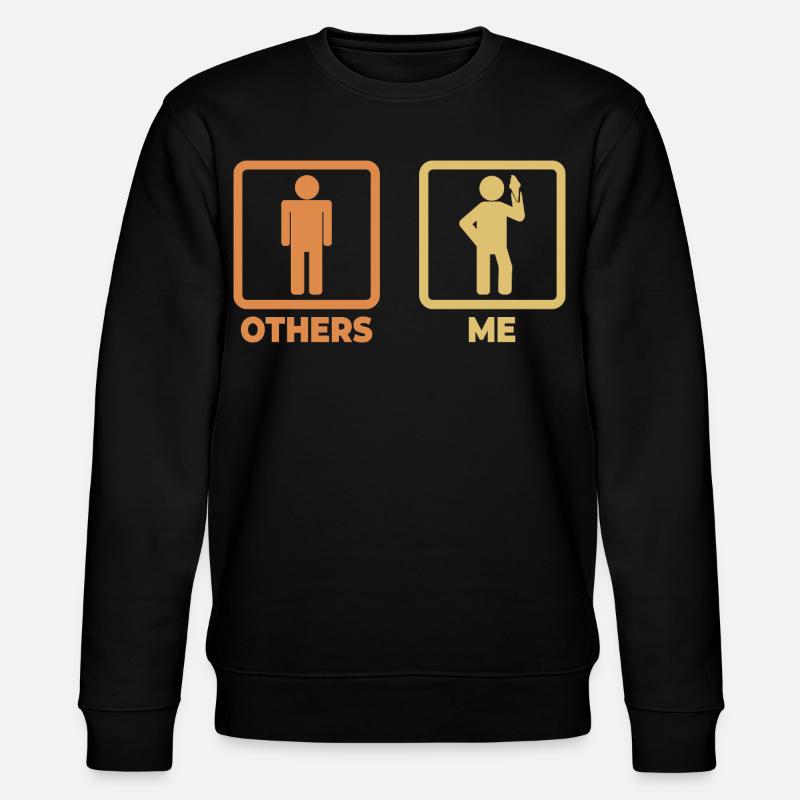Lustiger Eiscreme Enthusiast - Stanley/Stella Unisex Bio-Sweatshirt CHANGER  - Schwarz
