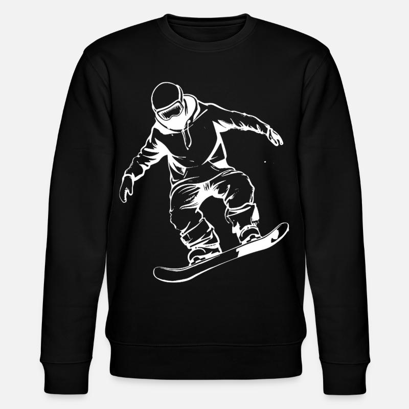Dessin de snowboarder - Sweat bio CHANGER Stanley/Stella Unisexe - noir