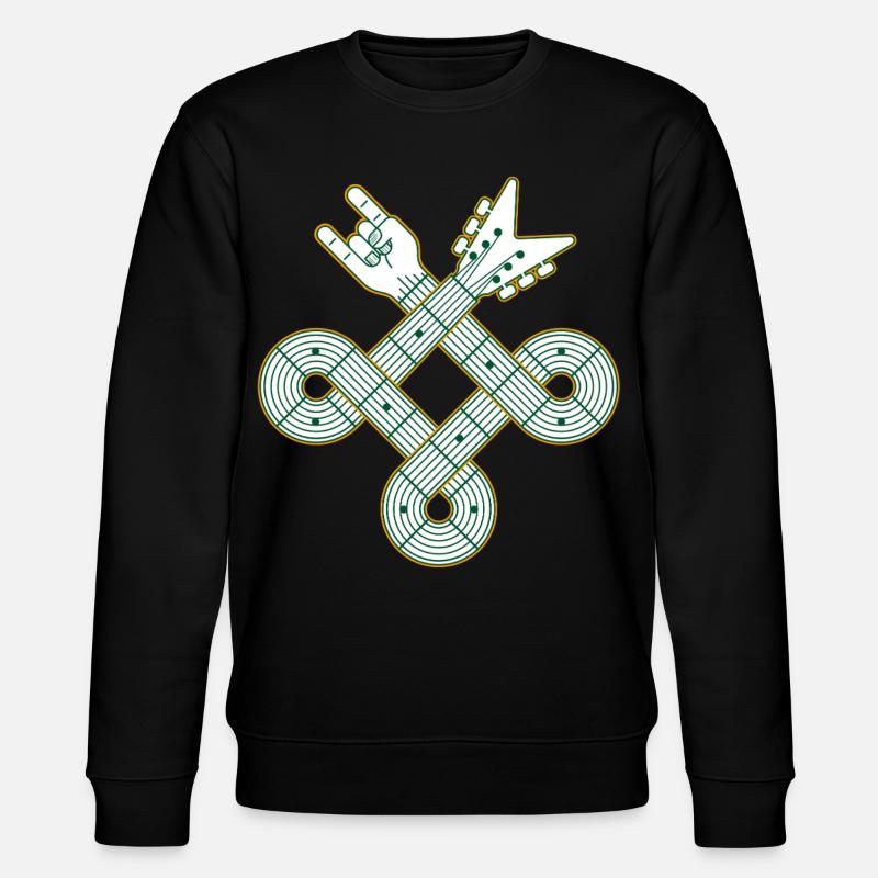Celtic Knot Guitar - Stanley/Stella Unisex Bio-Sweatshirt CHANGER  - Schwarz