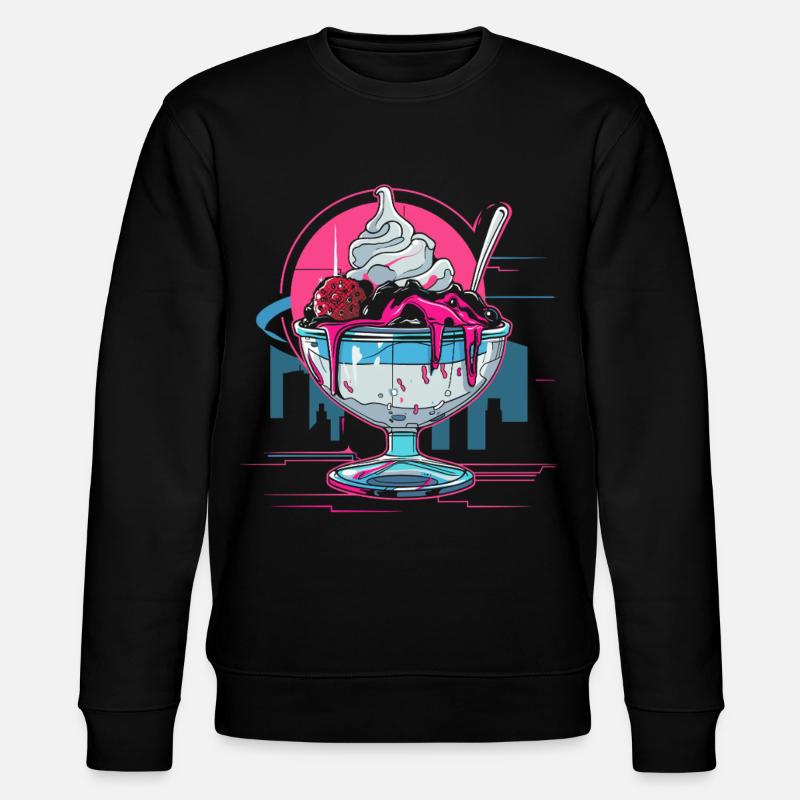Coupe glacée Retrowave - Sweat bio CHANGER Stanley/Stella Unisexe - noir