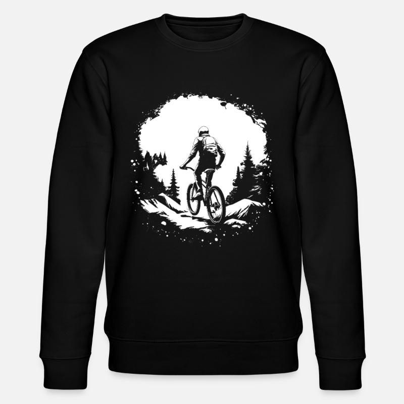Croquis de VTT - Sweat bio CHANGER Stanley/Stella Unisexe - noir