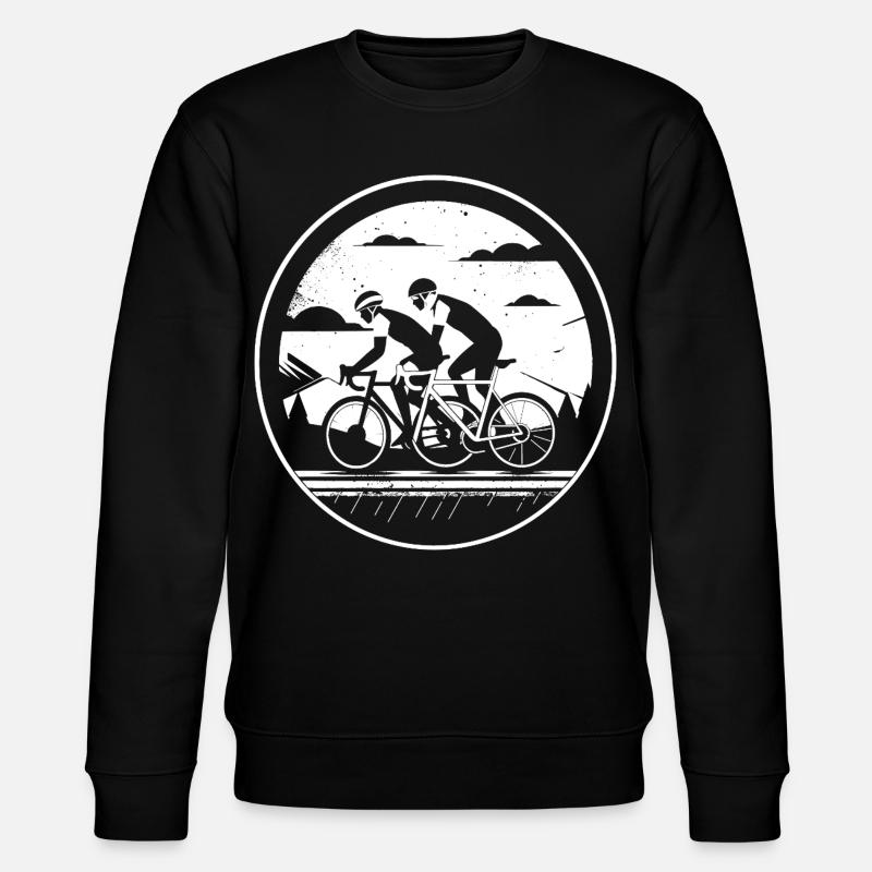 Illustration de cyclisme - Sweat bio CHANGER Stanley/Stella Unisexe - noir