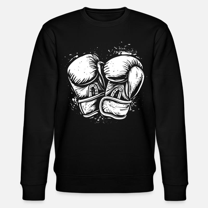 Dessin de gants de boxe - Sweat bio CHANGER Stanley/Stella Unisexe - noir