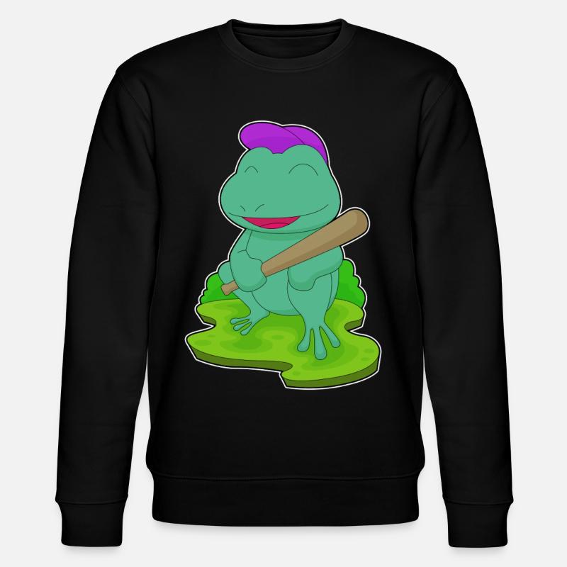 Grenouille Baseball Batte de Baseball - Sweat bio CHANGER Stanley/Stella Unisexe - noir