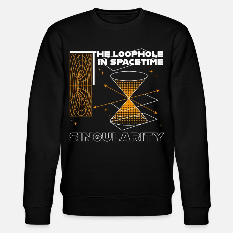 Loophole in Spacetime - Stanley/Stella Unisex Bio-Sweatshirt CHANGER  - Schwarz